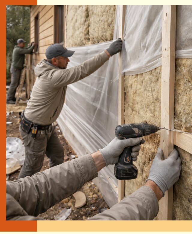 Утепление дома из бруса в Нижнем Тагиле качественно и долговечно