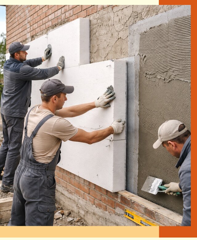 Утепление кирпичного дома в Нижнем Тагиле от 4372 руб. под ключ | ТепломастерНжн