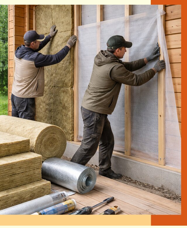 Утепление дома из двойного бруса в Нижнем Тагиле от 4996 руб./м² — ТепломастерНжн под ключ