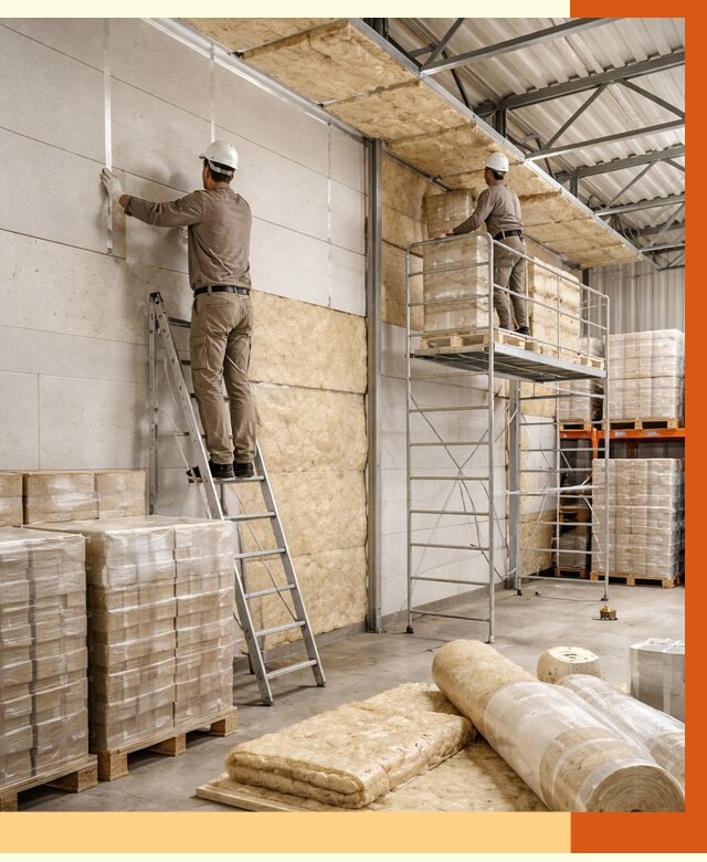 Утепление склада готовой продукции в Нижнем Тагиле от 2030 руб./м2 — комплексно | ТепломастерНжн