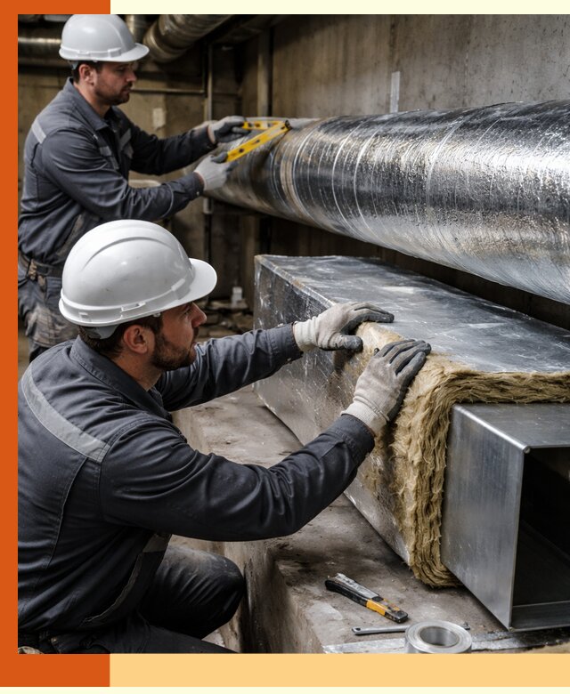 Профессиональное утепление воздуховодов и теплоизоляция в Нижнем Тагиле